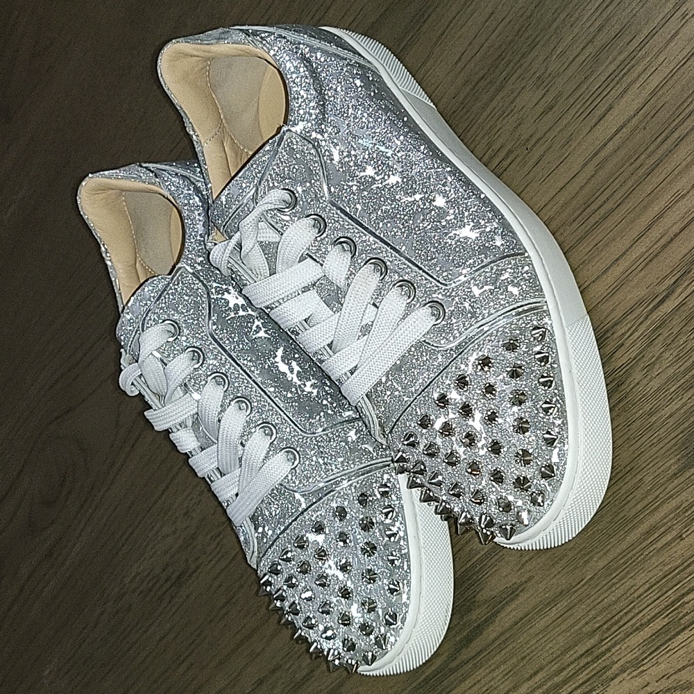Christian Louboutin Silver Sneakers